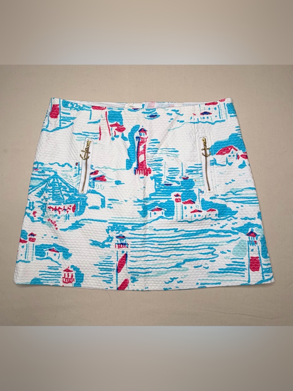 Lilly Pulitzer womens lighthouse print skirt 4 636